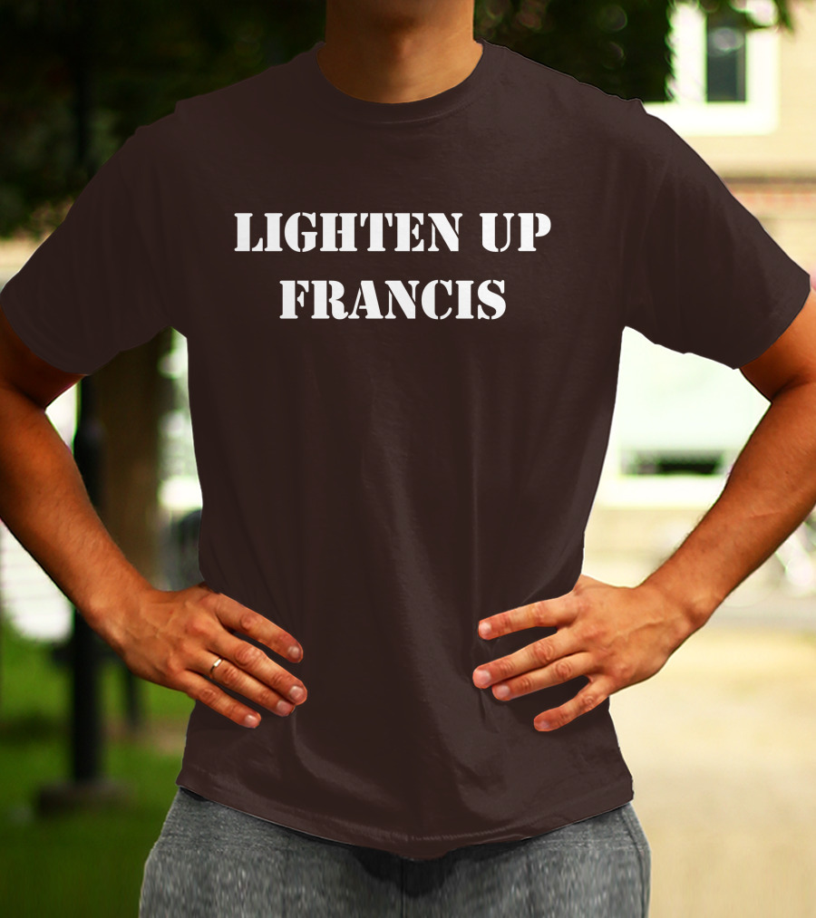 Lighten Up Francis Stripes Character T-Shirt