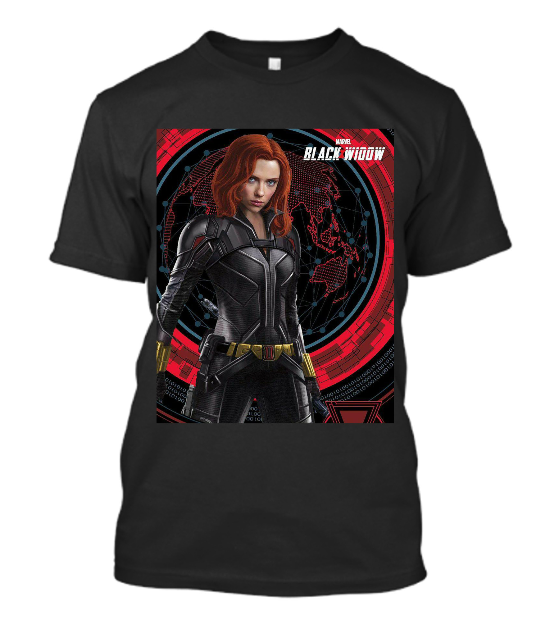 Marvel Black Widow Natasha Romanoff Avengers Iconic Suit T-Shirt