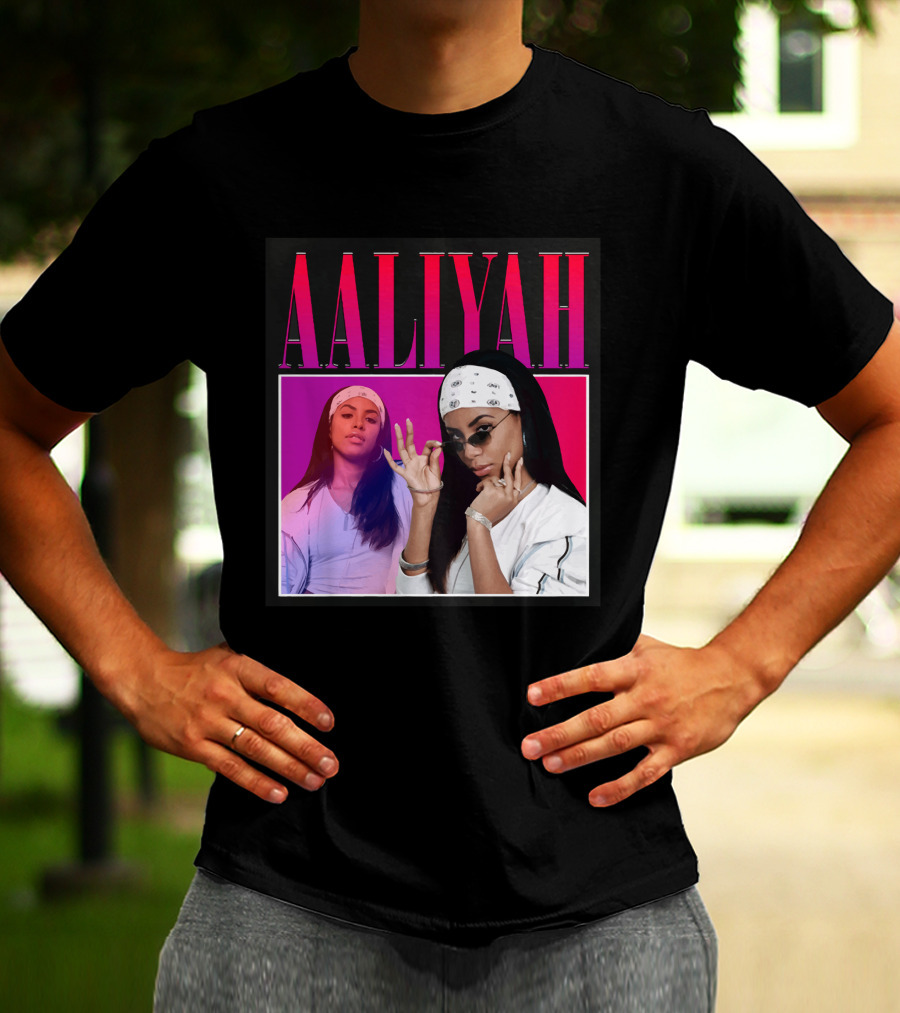 Aaliyah Pink And Red Gradient Bandana T-Shirt
