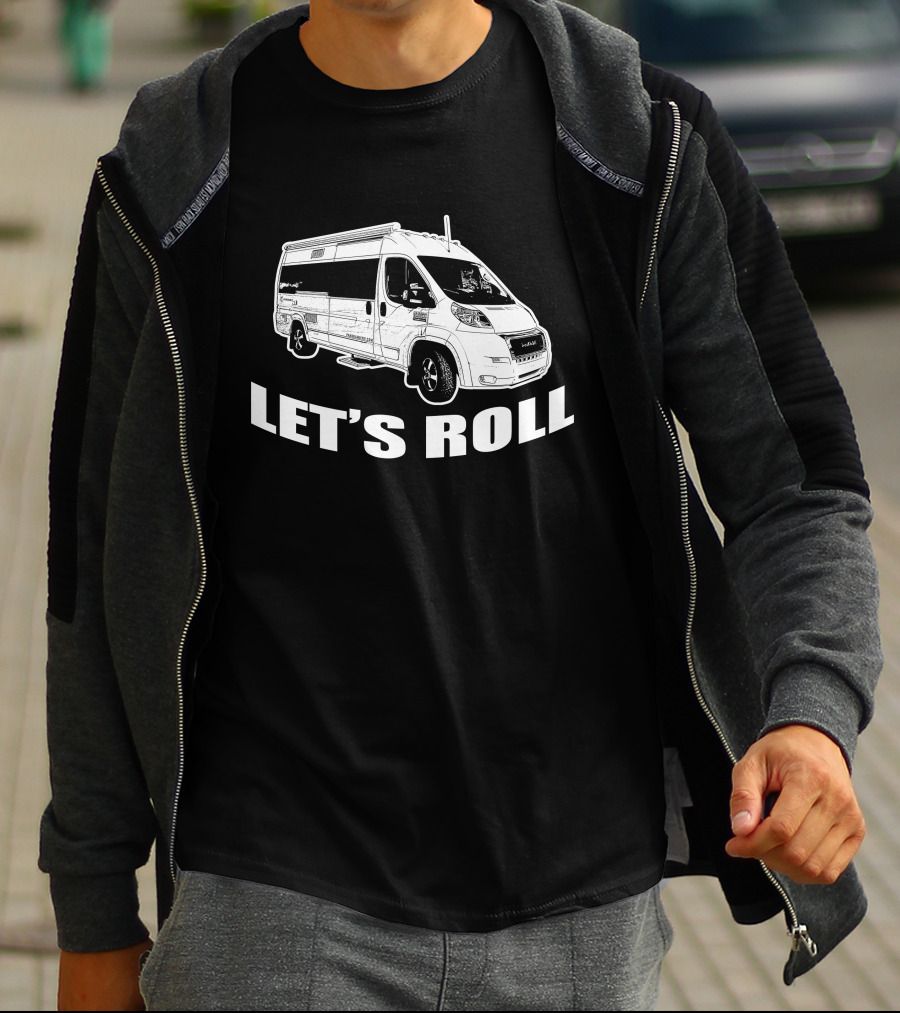 LET'S ROLL PANORAMIC RV T-Shirt