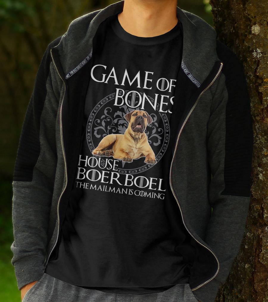 GAME OF BONES HOUSE BOERBOEL THE MAILMAN IS COMING T-Shirt