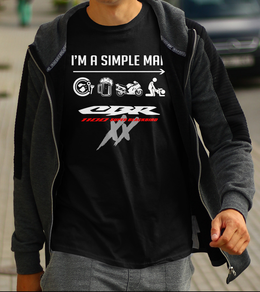 I'm A Simple Man CBR 1100 Super Blackbird T-Shirt