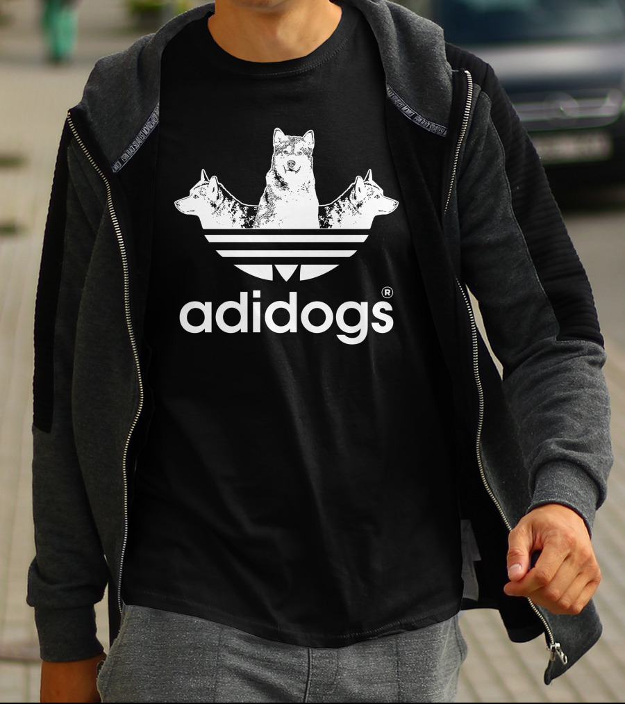 Adidogs Alaskan Klee Kai Funny Dog T-Shirt