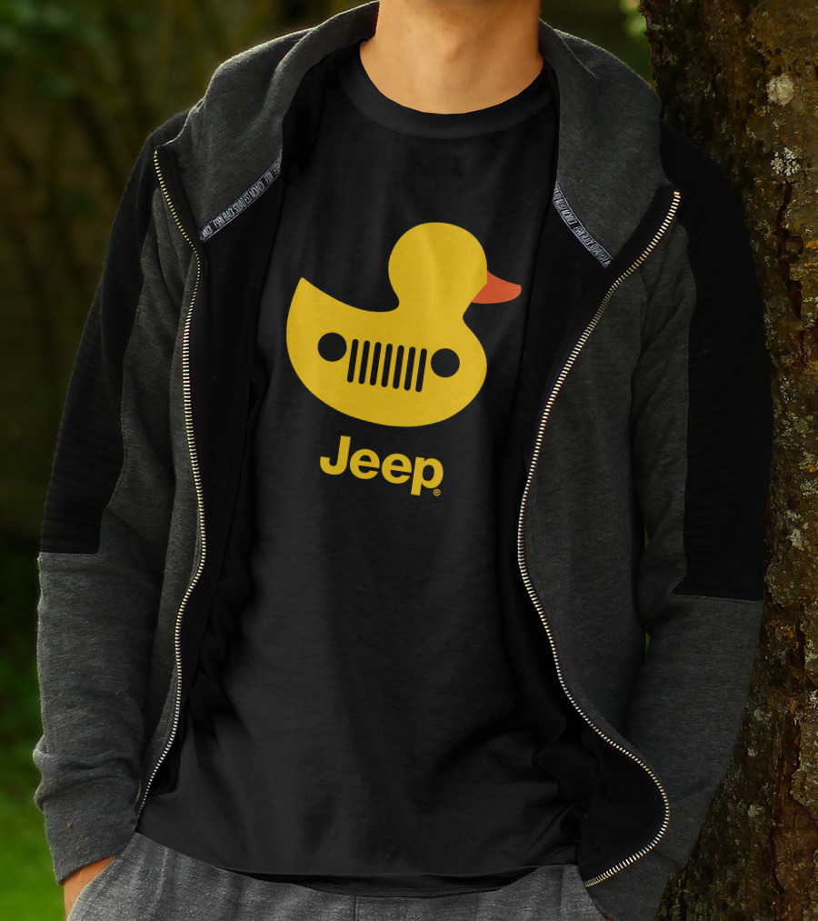 Duck Duck Jeep Rubber Duck Jeep Grill T-Shirt