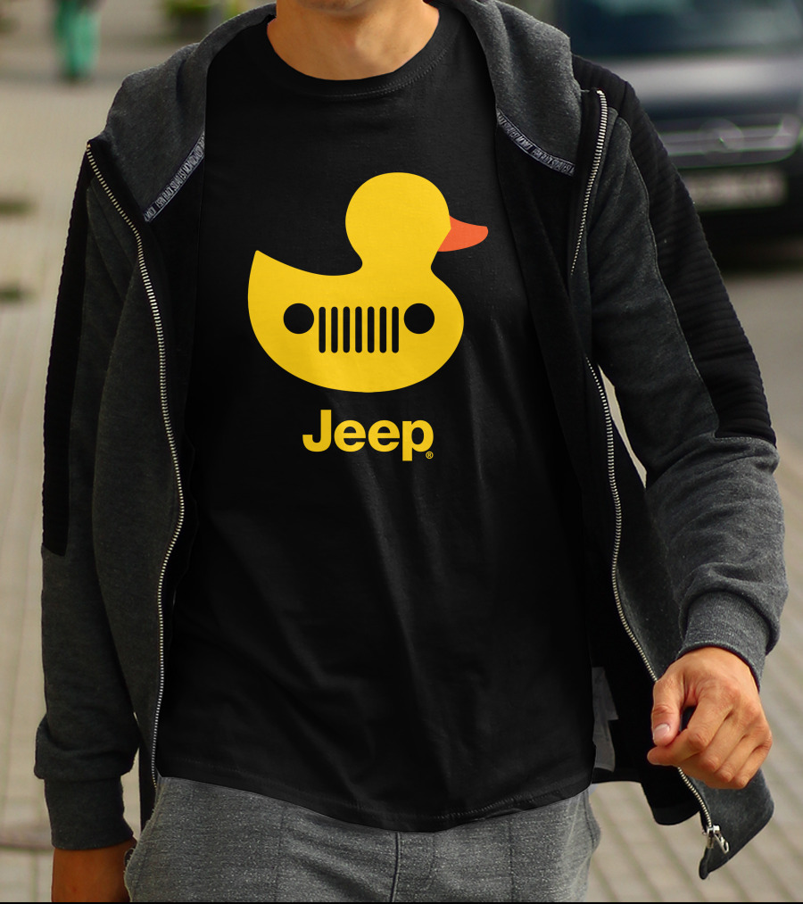 Duck Duck Jeep Rubber Duck Jeep Grill T-Shirt