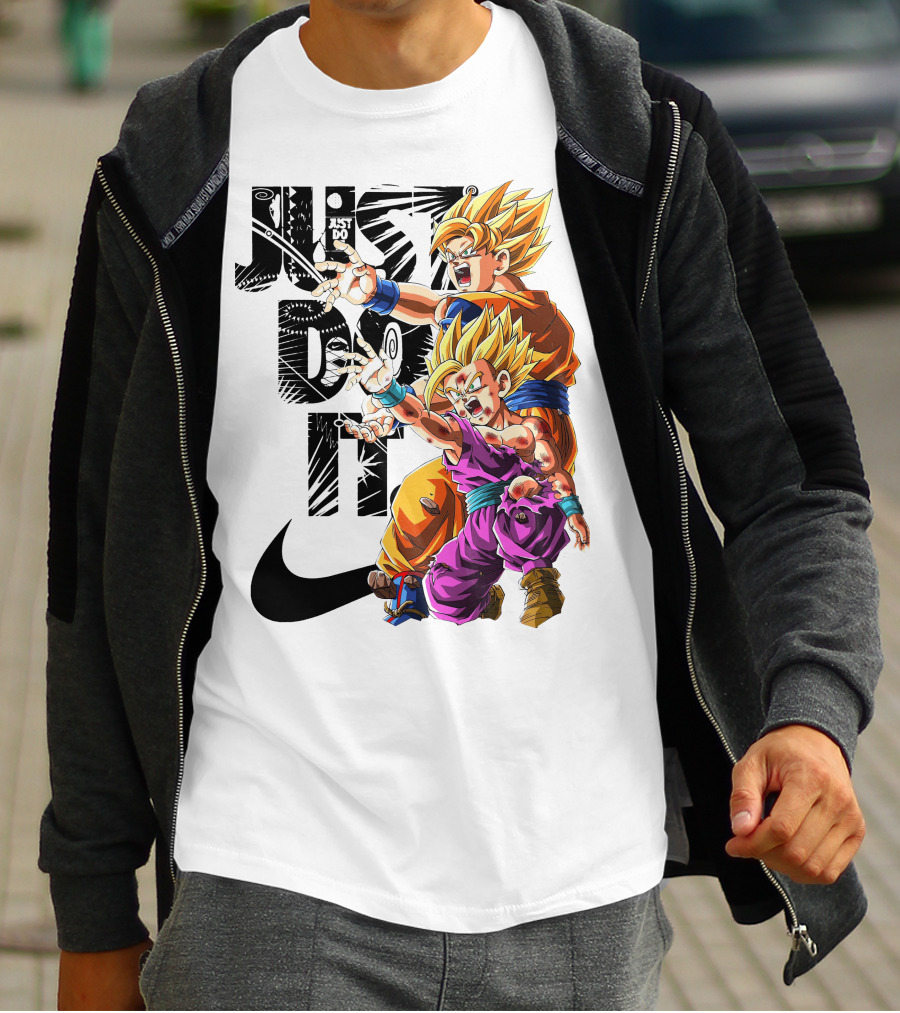 Just Do It Vintage DBZ Dragon Goku Super Saiyan T-Shirt