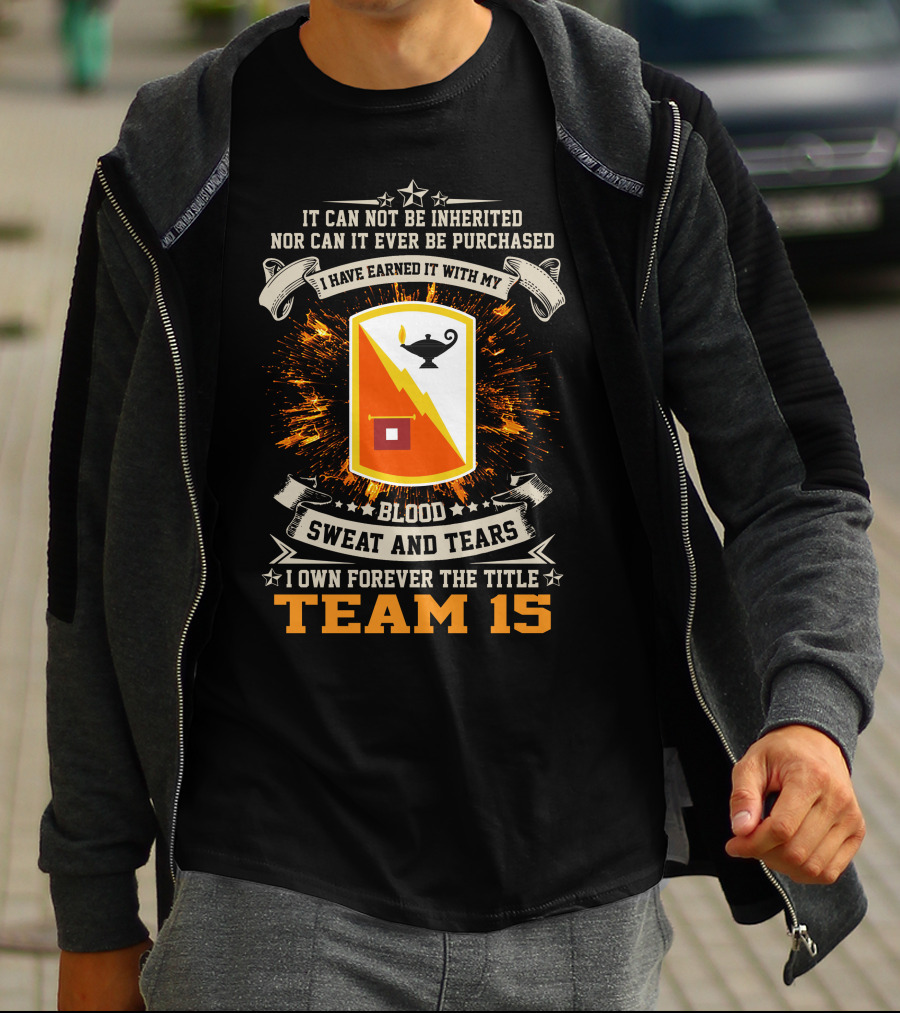 15Th Signal Brigade Blood Sweat And Tears I Own Forever The Title Team T-Shirt