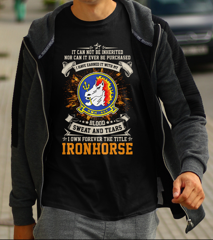 Hmh-461 Ironhorse Blood Sweat And Tears T-Shirt