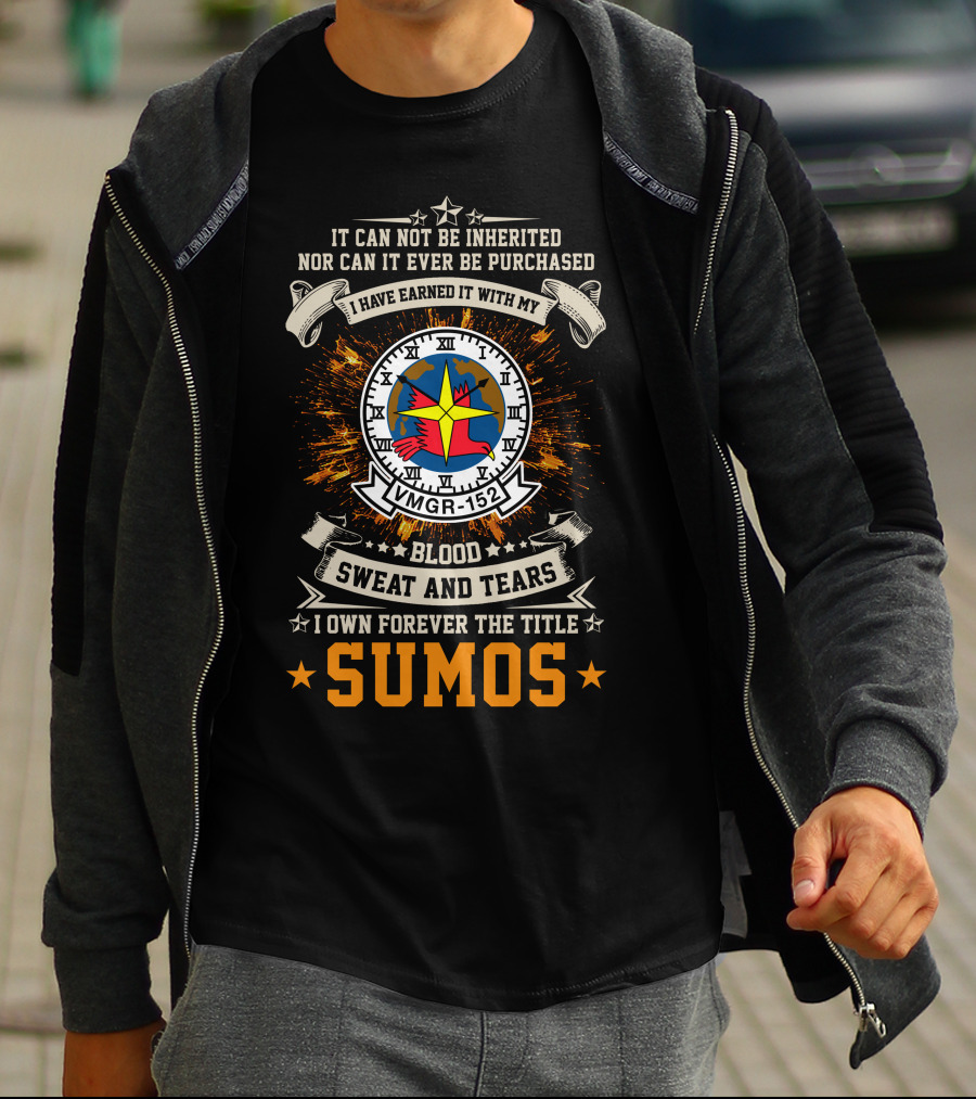 Vmgr-152 Blood Sweat And Tears I Own Forever The Title Sumos T-Shirt