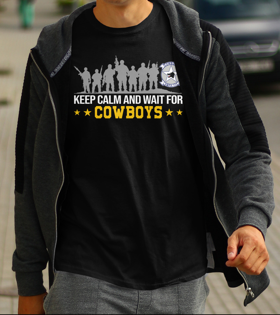 Vmfa-112 Cowboys Keep Calm And Wait For Cowboys T-Shirt