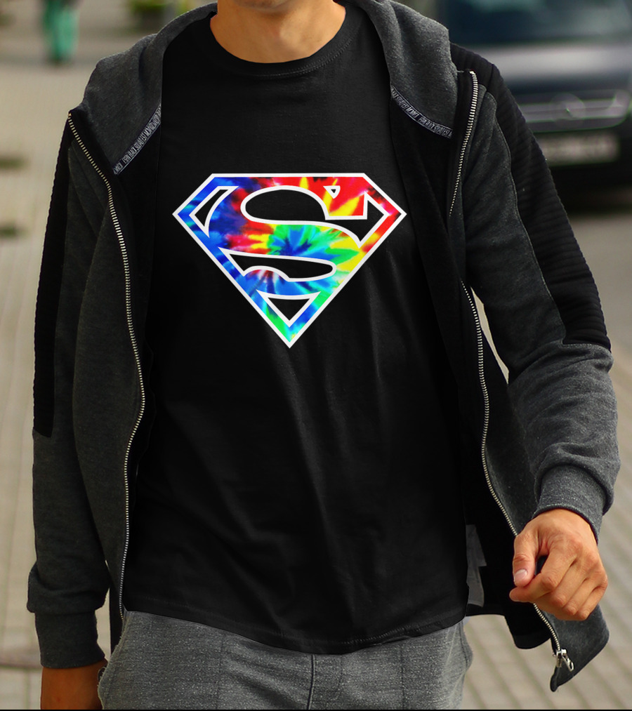 Superman S Tie Dye Emblem T-Shirt