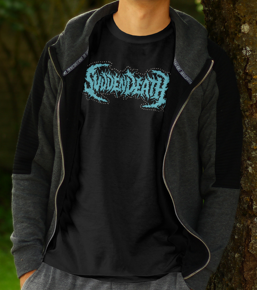 Svdden Death Spiky Text Logo Blue T-Shirt