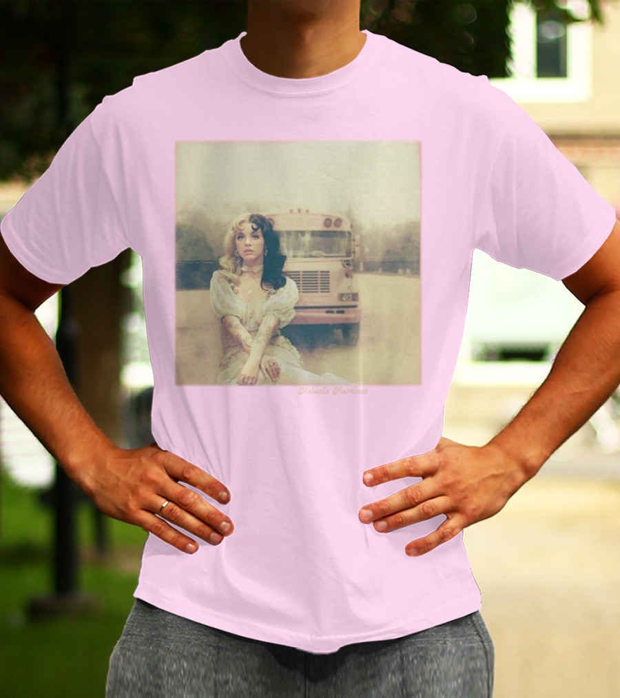 Melanie Martinez Vintage Bus Pastel Pink T-Shirt