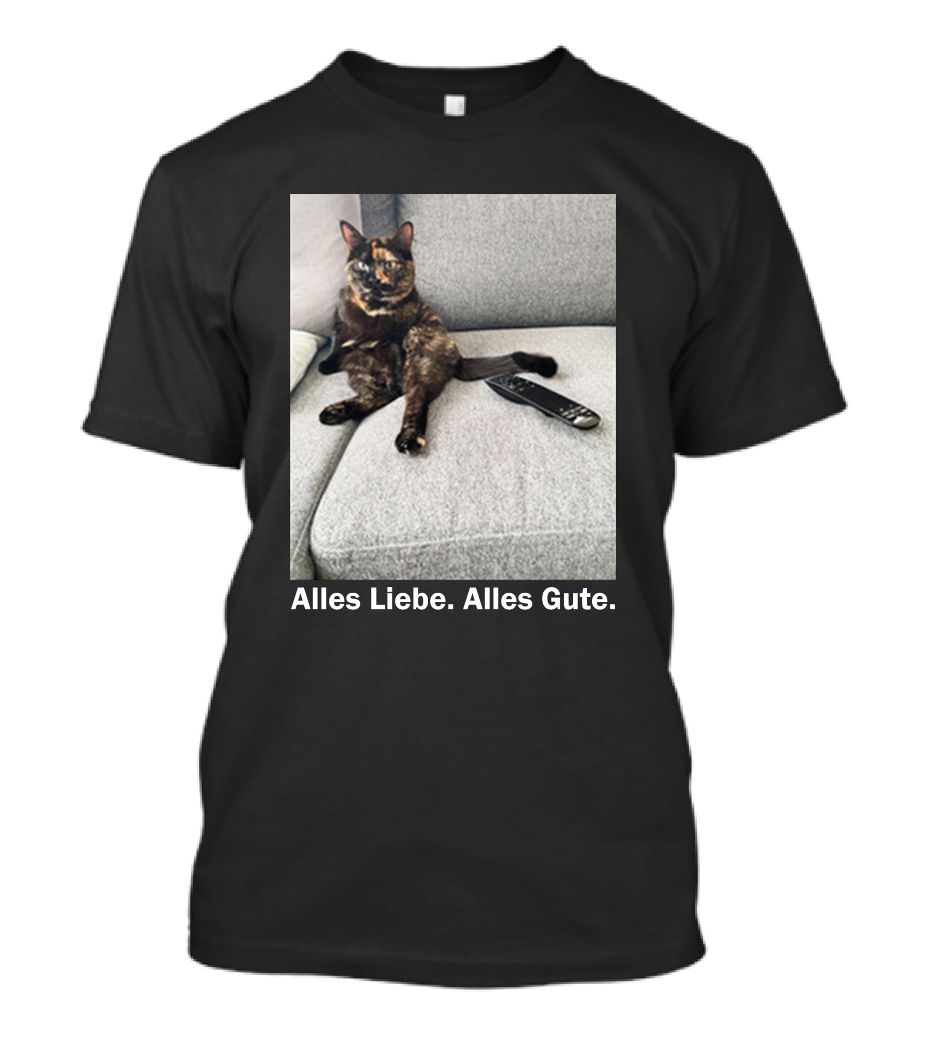 Alles Liebe Alles Gute Bay Berlin Merch Cat On Couch T-Shirt