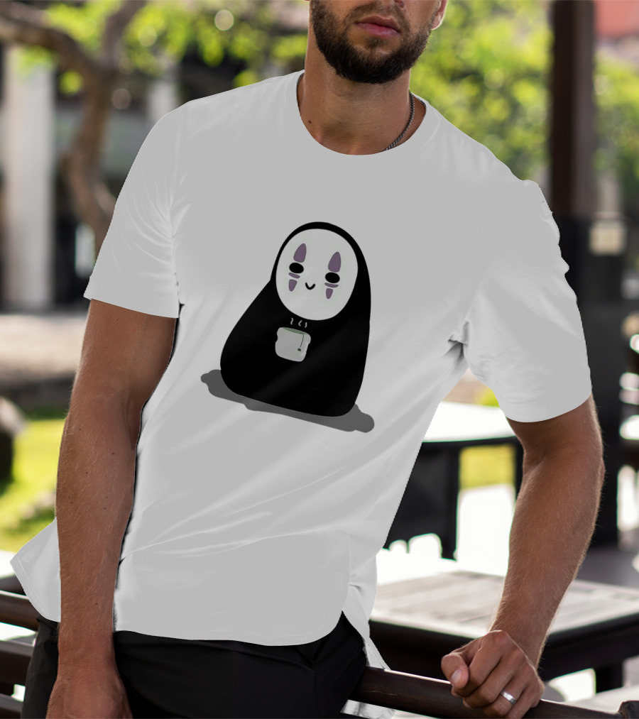 Spirited Away No-Face Holding Tea Cup T-Shirt