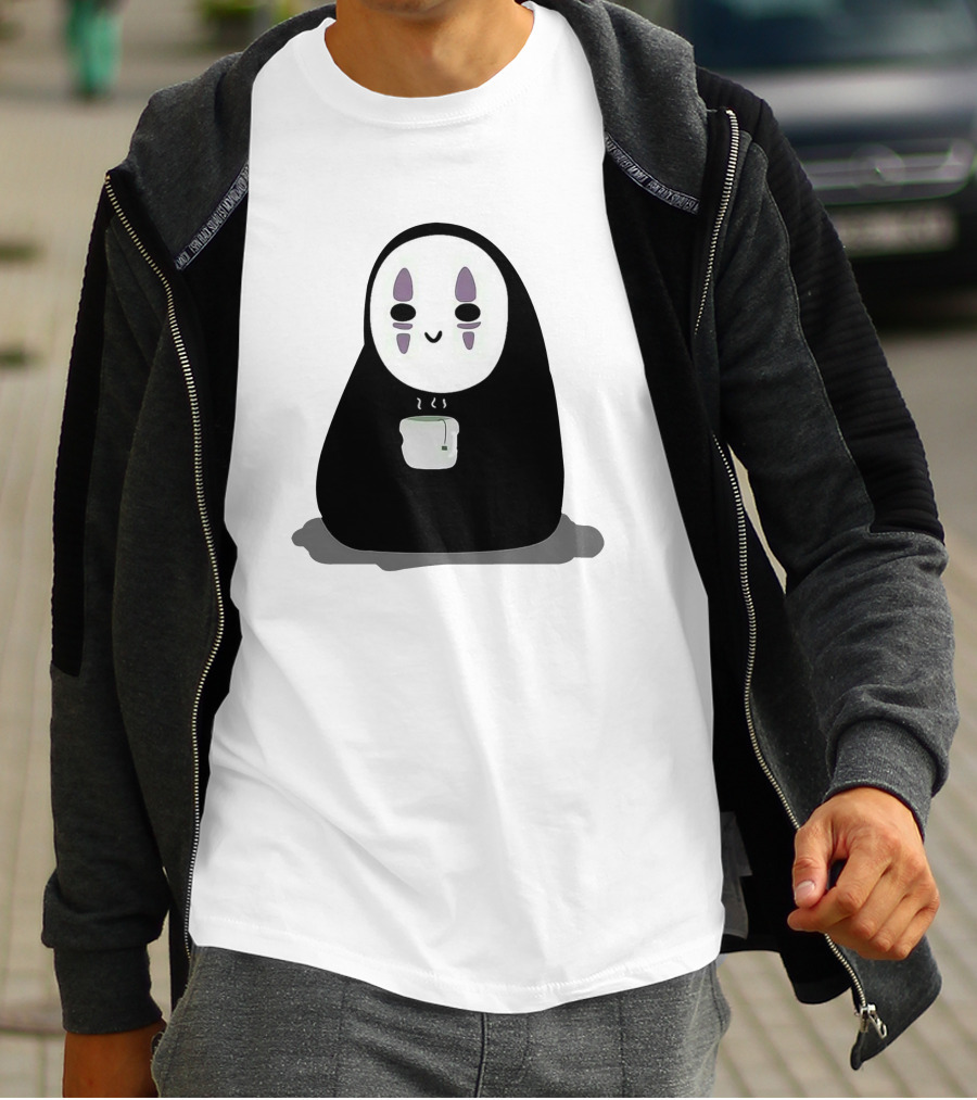 Spirited Away No-Face Holding Tea Cup T-Shirt