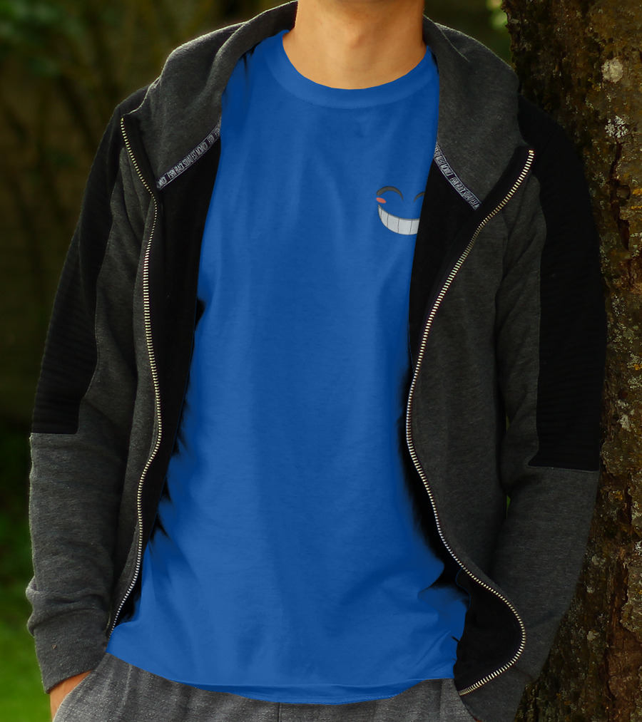 Calixo Smiling Face Blue T-Shirt