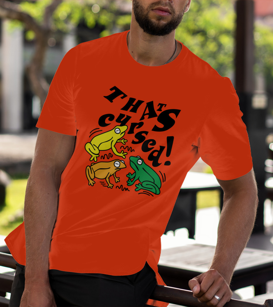 Benoftheweek Merch That’s Cursed Colorful Frogs T-Shirt