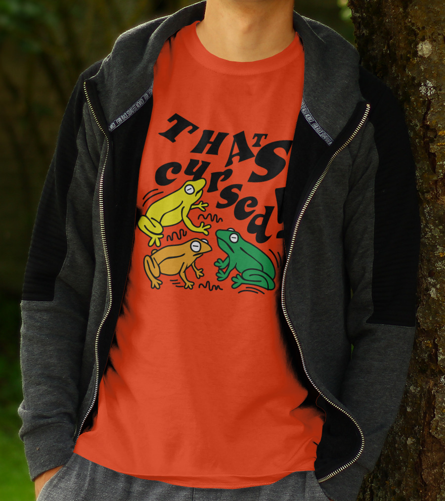 Benoftheweek Merch That’s Cursed Colorful Frogs T-Shirt