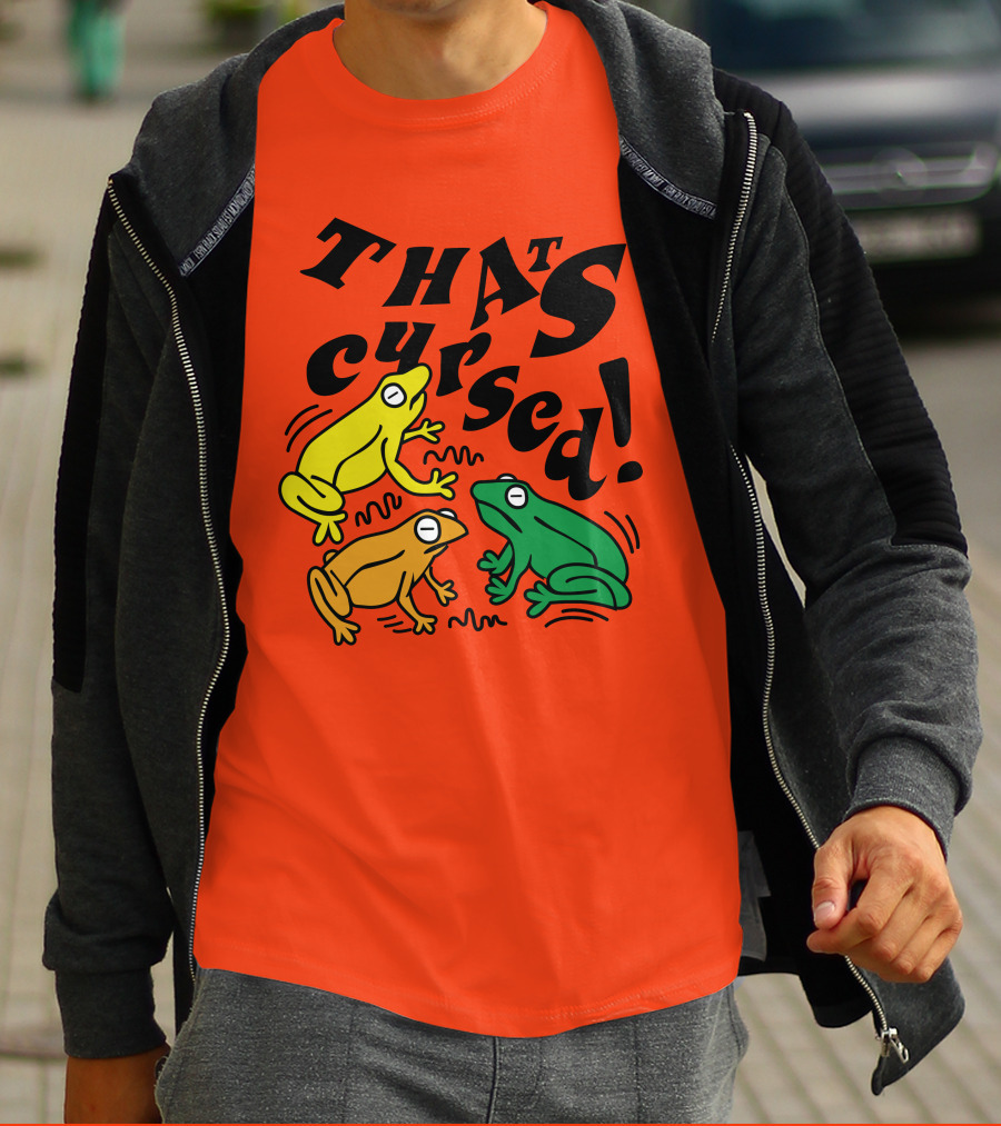 Benoftheweek Merch That’s Cursed Colorful Frogs T-Shirt