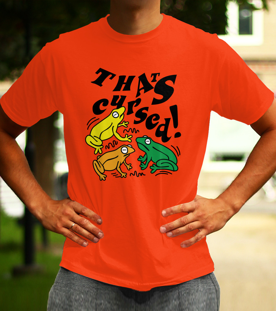 Benoftheweek Merch That’s Cursed Colorful Frogs T-Shirt