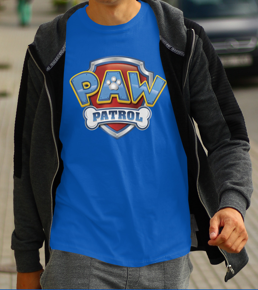 Paw Patrol Birthday Celebration Shield And Bone T-Shirt