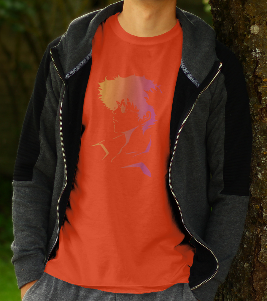 Cowboy Bebop Anime Character Silhouette T-Shirt