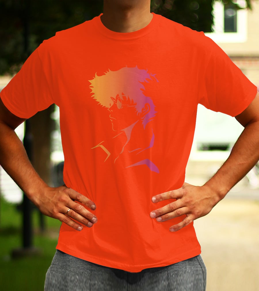 Cowboy Bebop Anime Character Silhouette T-Shirt