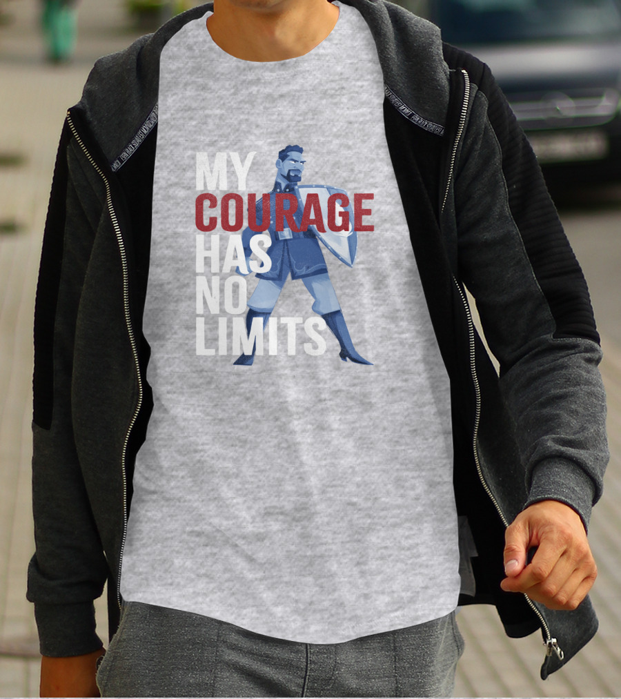 Frozen 2 Matthias My Courage Has No Limits Bold Blue Character T-Shirt