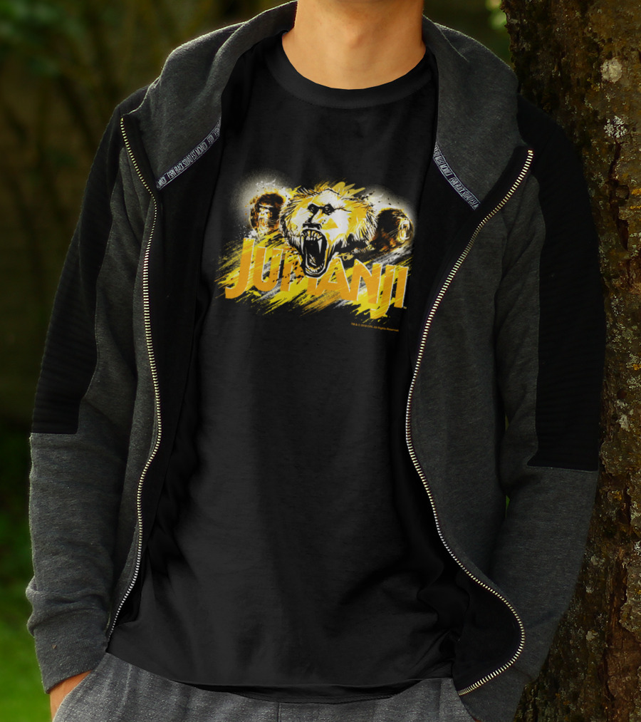 Jumanji Baboon Triple Threat Orange Burst T-Shirt