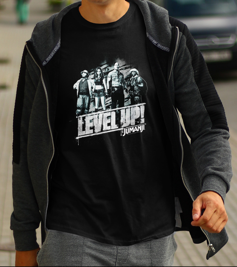 Level Up Jumanji The Next Level Group Shot T-Shirt
