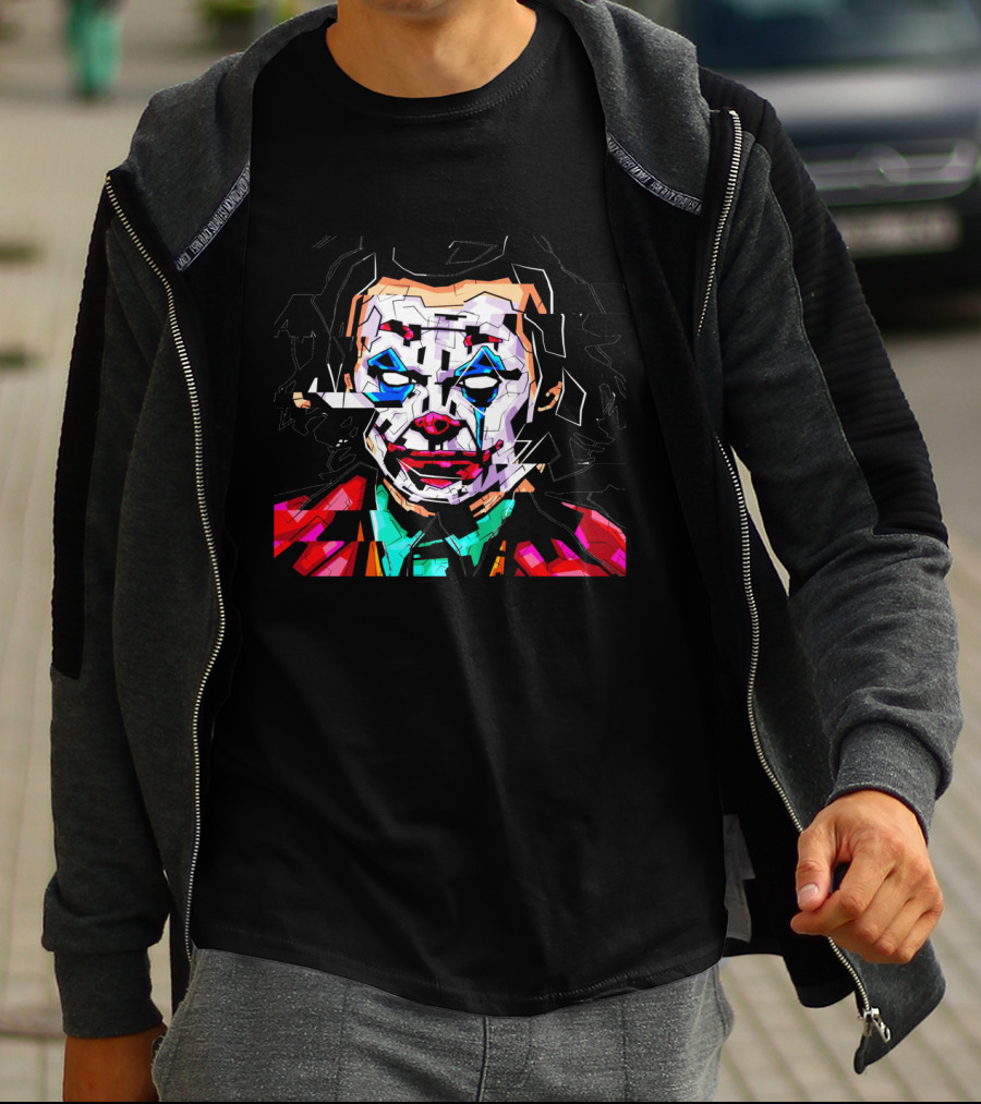Gotham Joker Am I Crazy Or Is It Just Me Funny Joke Clown Face T-Shirt