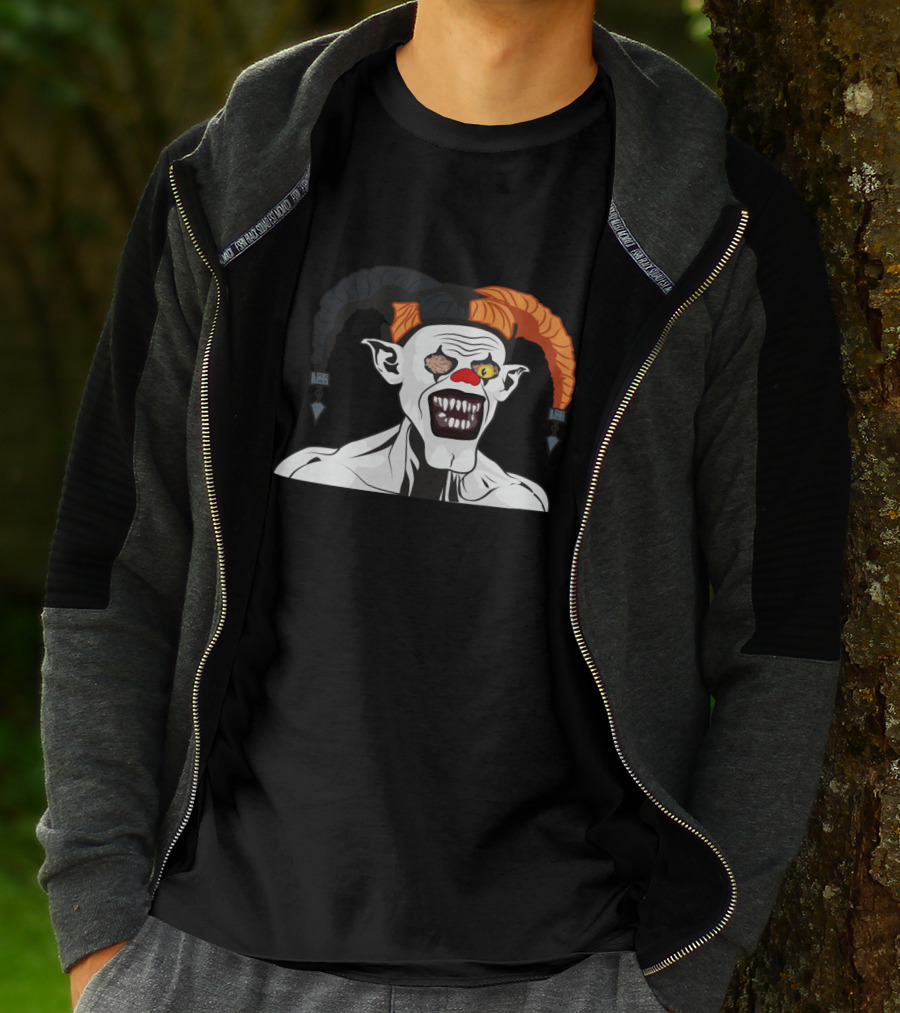 Killer Clown Harlequin Joker Monster Creepy T-Shirt