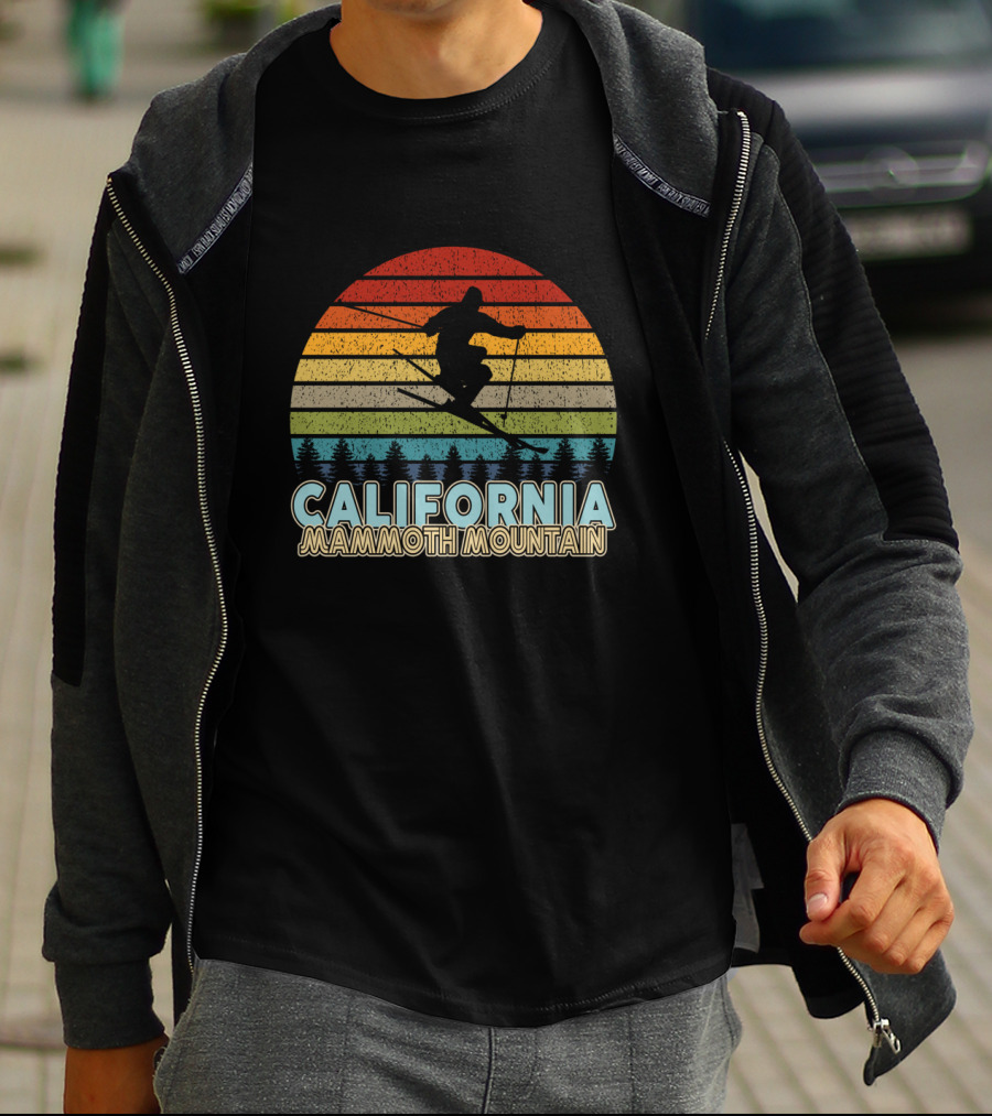 California Mammoth Mountain Vintage Skiing Winter T-Shirt