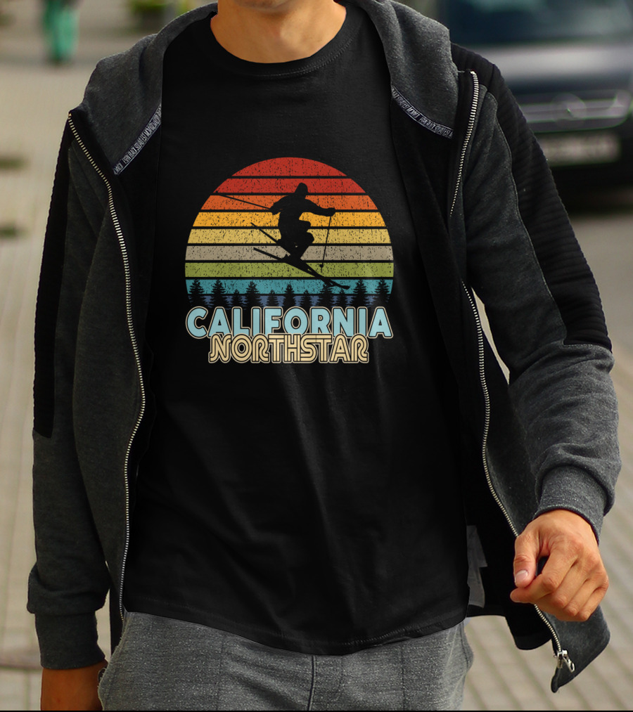 CALIFORNIA NORTHSTAR Vintage Skiing Retro Winter T-Shirt