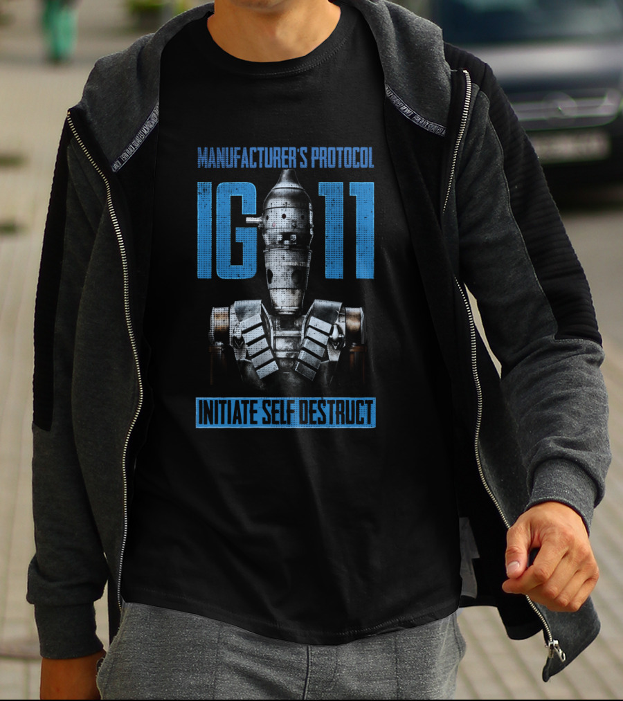 Manufacturer's Protocol IG-11 Initiate Self Destruct Star Wars The Mandalorian T-Shirt