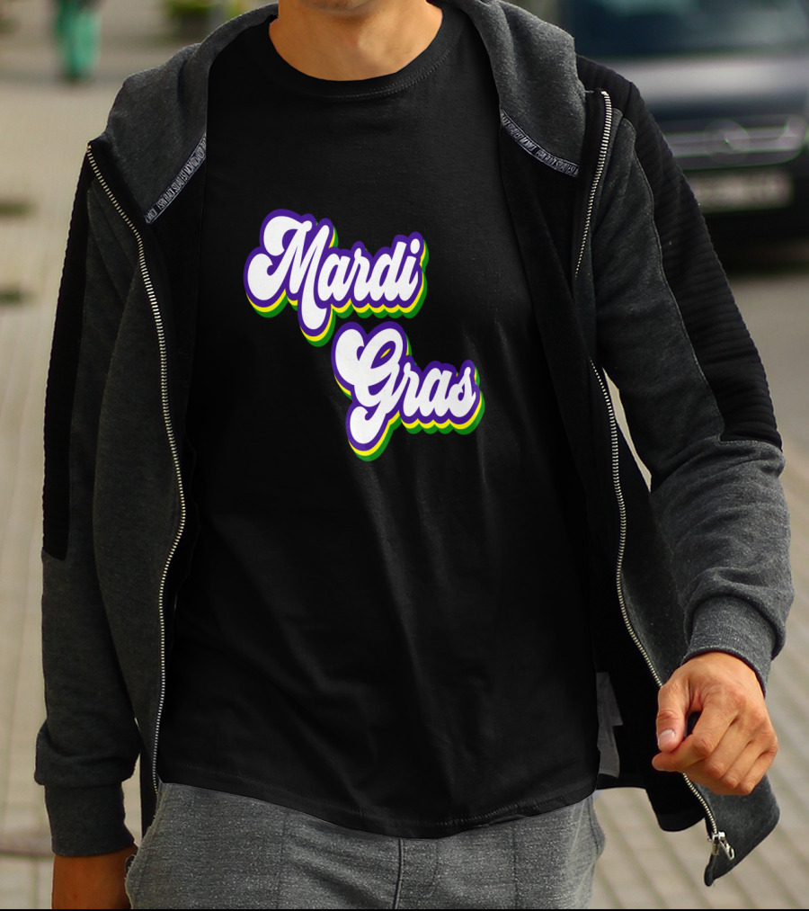 Mardi Gras Retro Vintage T-Shirt