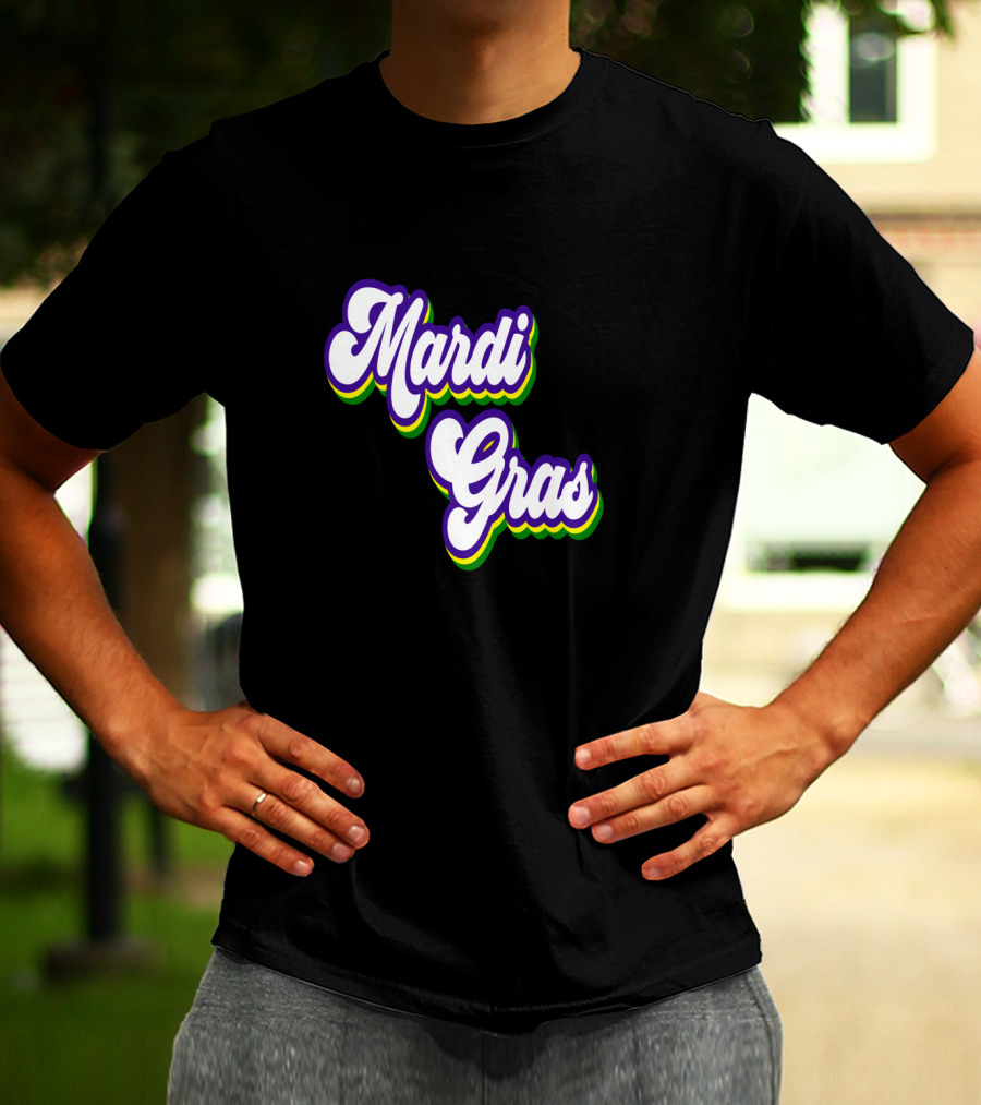Mardi Gras Retro Vintage T-Shirt