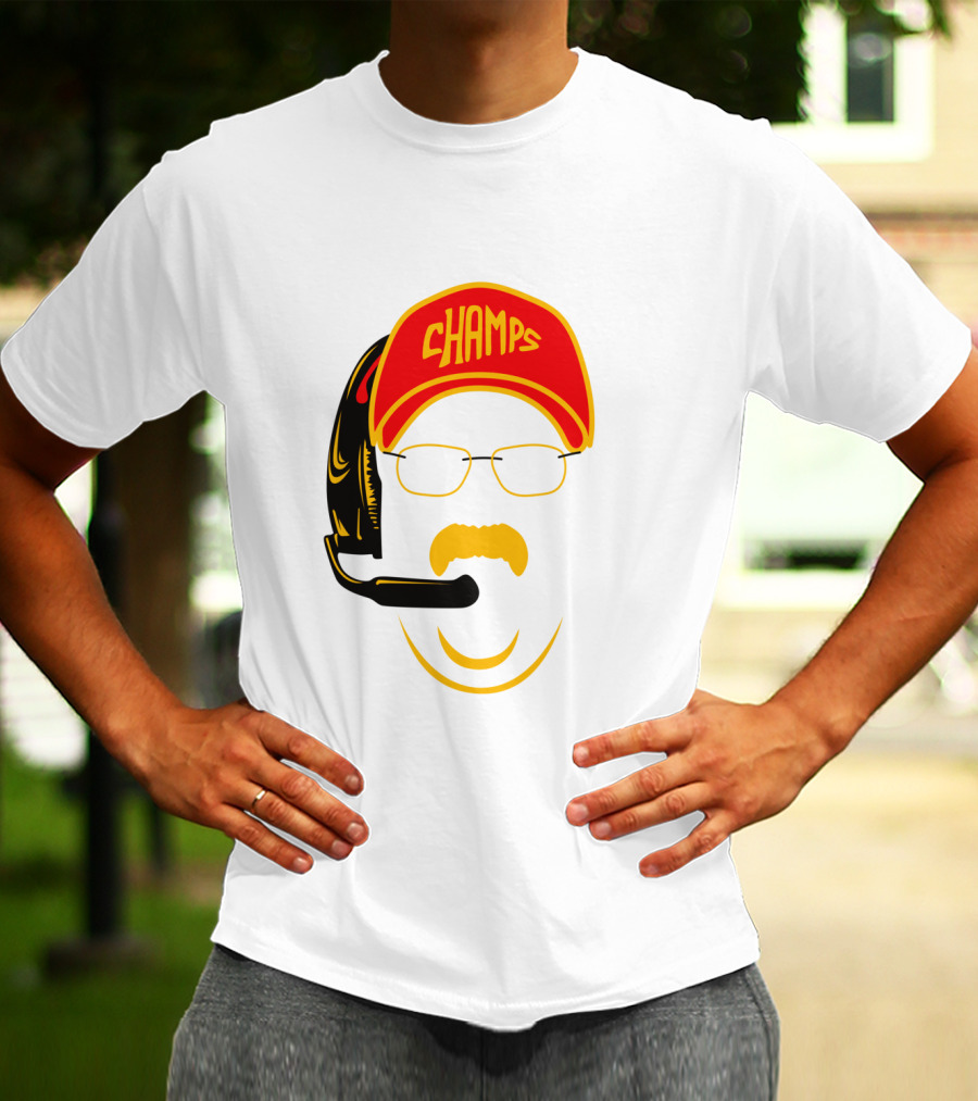 Kansas City Football Pride Champs Coach Headset T-Shirt
