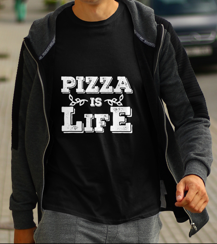 Pizza Is Life Cute Food Lover T-Shirt