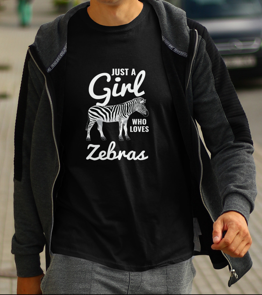Just A Girl Who Loves Zebras T-Shirt