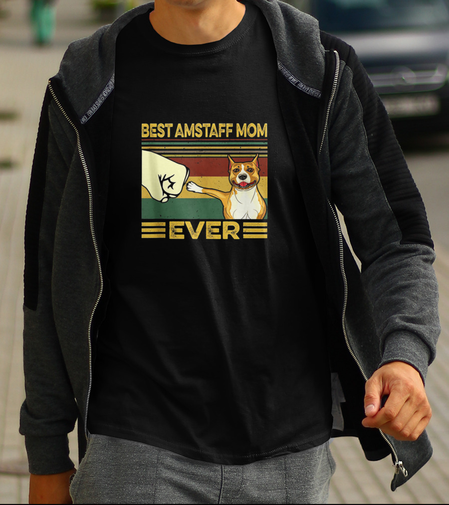 Best Amstaff Mom Ever T-Shirt