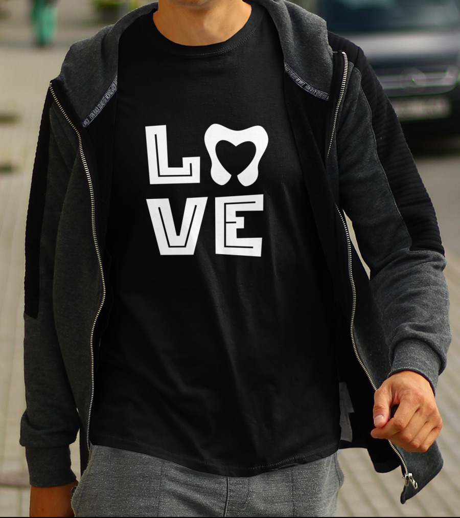 LOVE Tooth Heart Dental T-Shirt