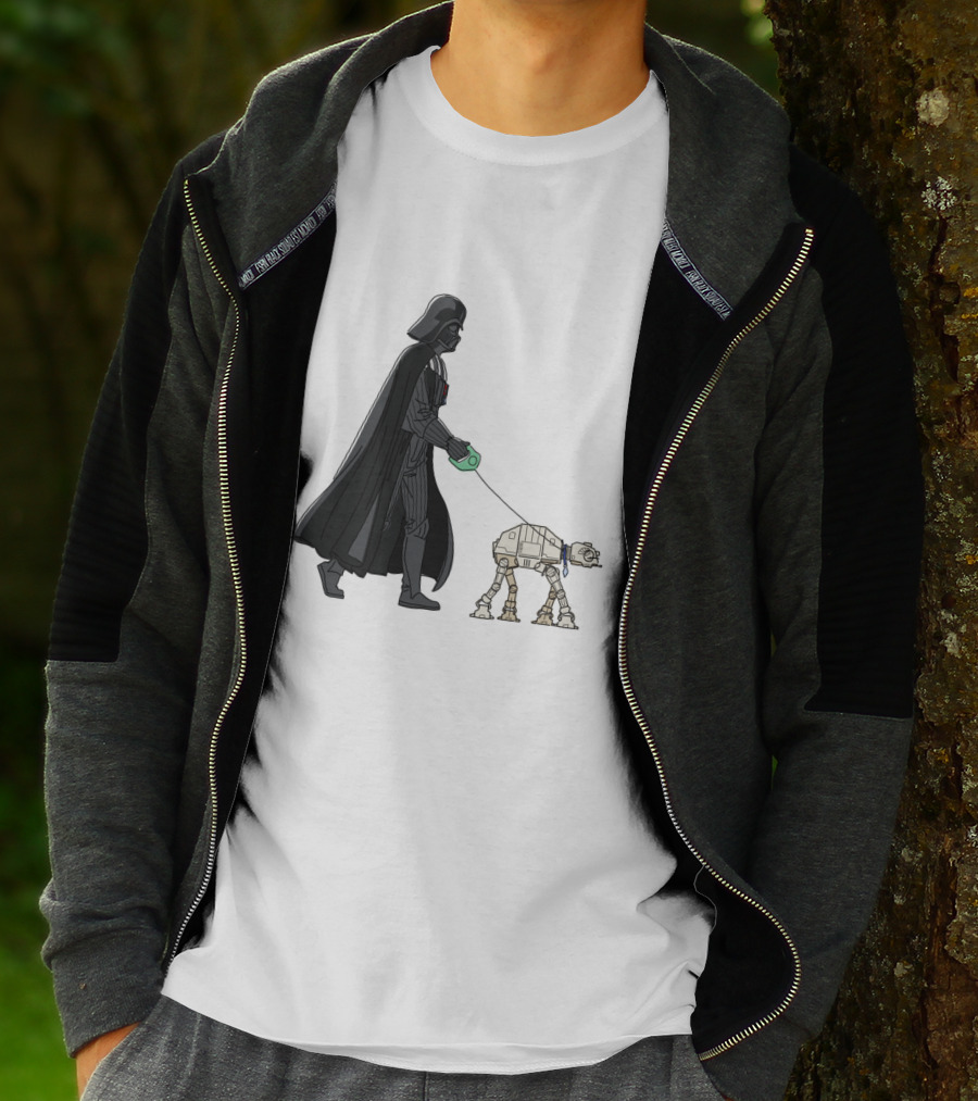 Darth Vader Walking AT-AT Walker Leash T-Shirt