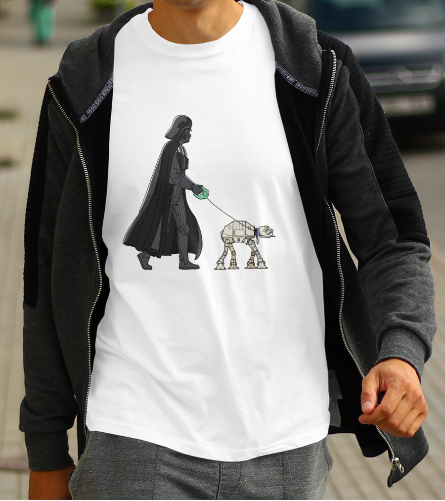 Darth Vader Walking AT-AT Walker Leash T-Shirt