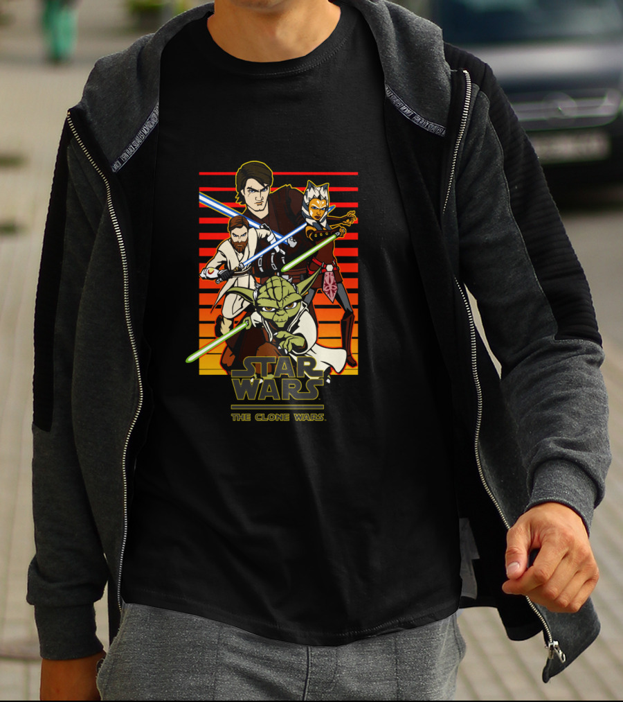Star Wars The Clone Wars Group Shot T-Shirt