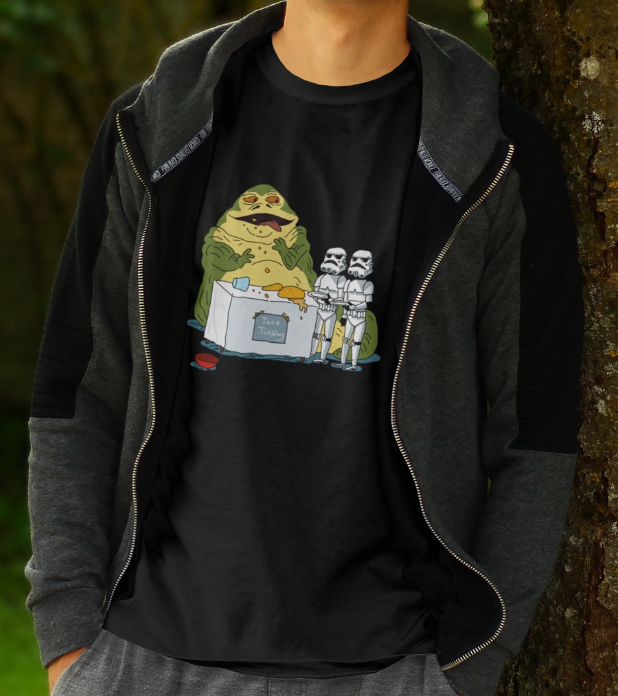 Jabba The Hutt Taco Tuesday Bring Me The Hot Sauce Stormtroopers T-Shirt