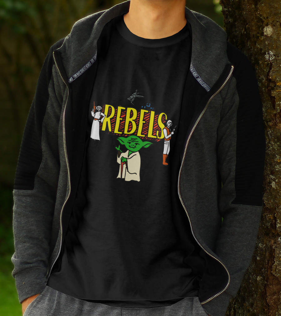 Rebels Yoda Princess Leia Han Solo Star Wars Characters T-Shirt