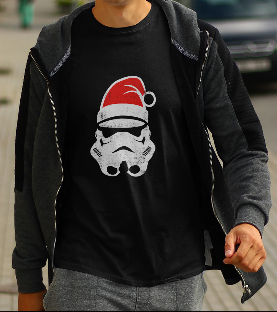 Star Wars Stormtrooper Christmas Santa Hat Holiday T-Shirt