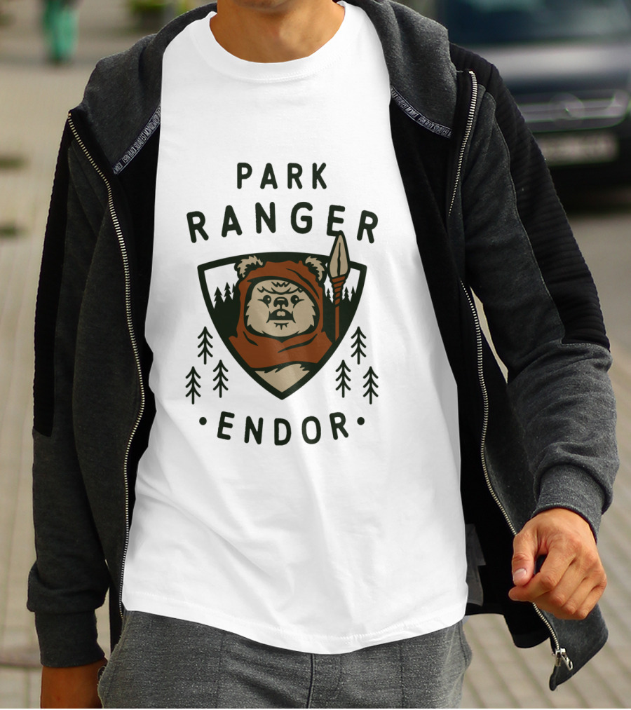 Star Wars Endor Ewok Park Ranger Badge T-Shirt